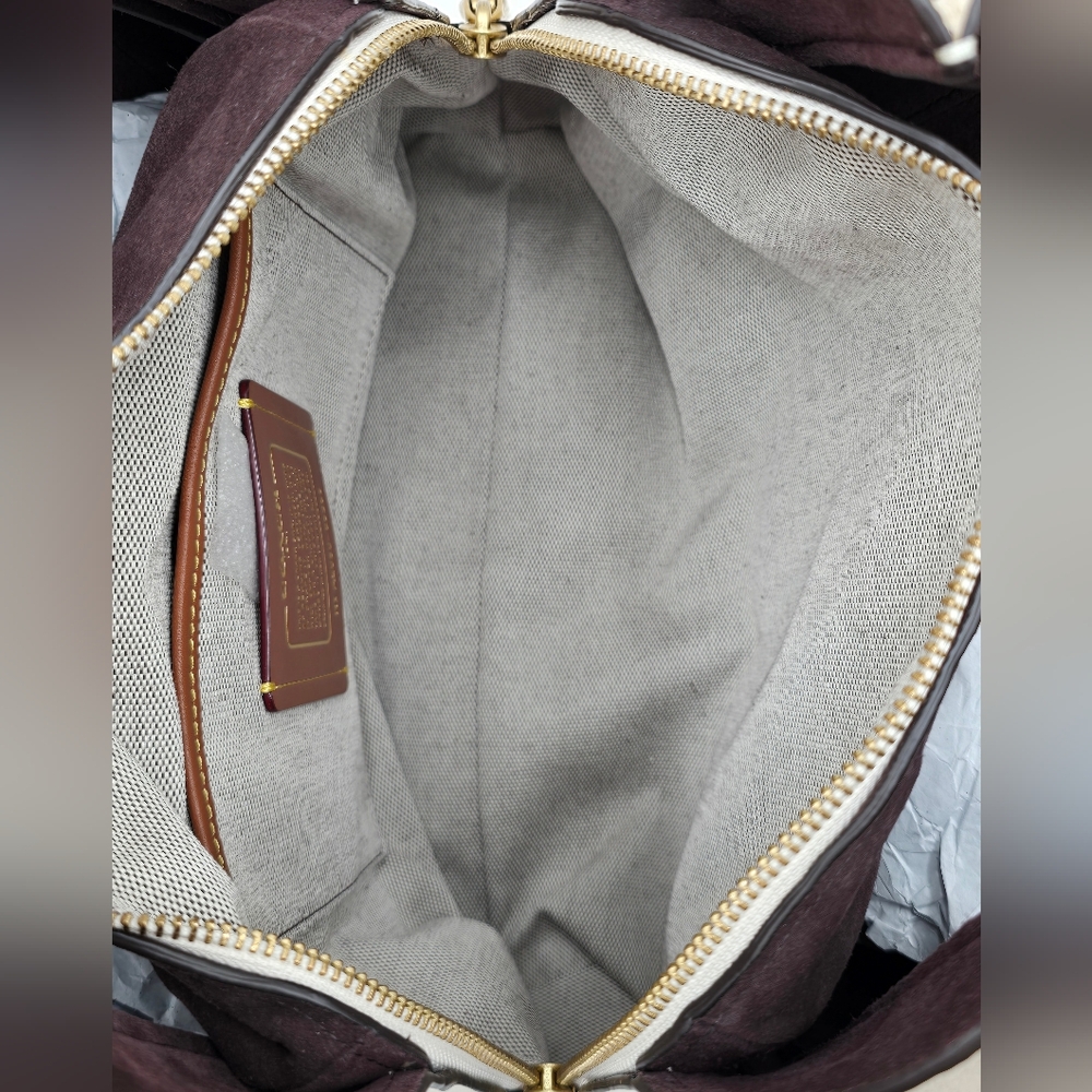 🔥NWT🔥 Coach 1941 Glovetanned Leather Harmony Hobo In Colorblock - Picture 8 of 14